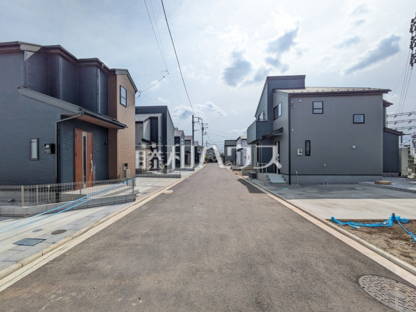 接道状況および現場風景　【立川市西砂町２丁目】