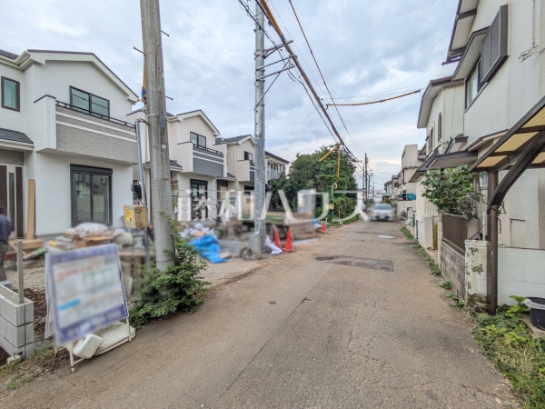 接道状況および現場風景　【小平市回田町】