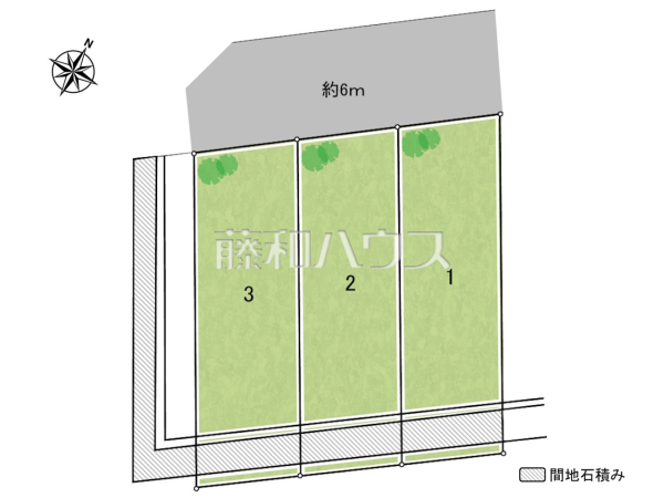 全体区画図　【多摩市乞田】