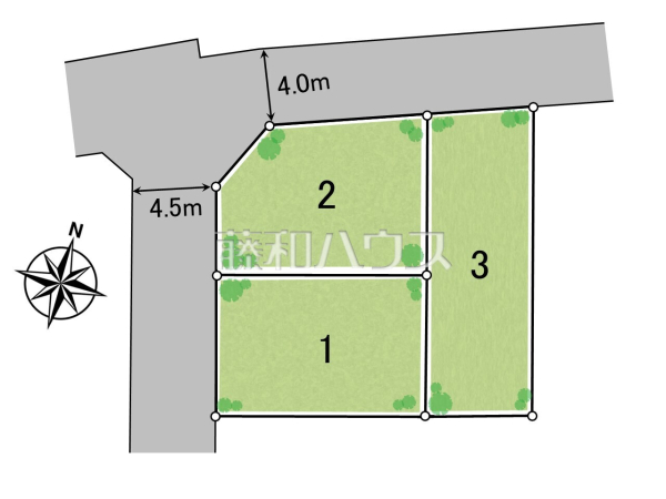 全体区画図　【練馬区大泉学園町１丁目】