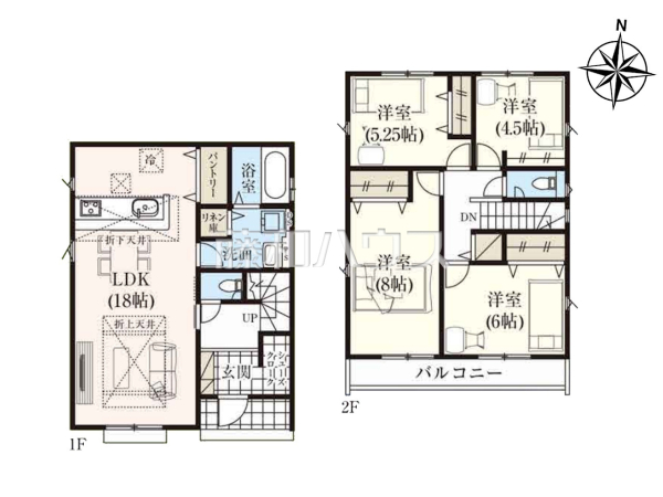間取図　【東大和市向原１丁目】