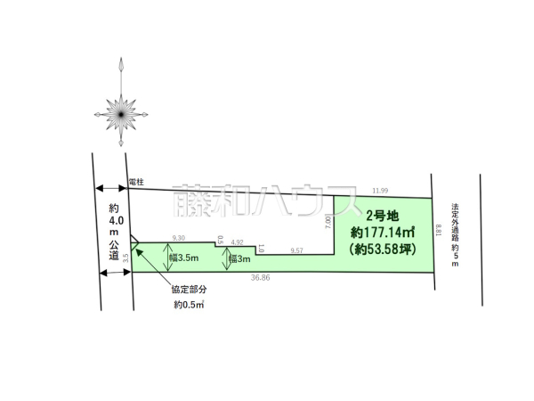 全体区画図　【福岡市東区筥松４丁目】