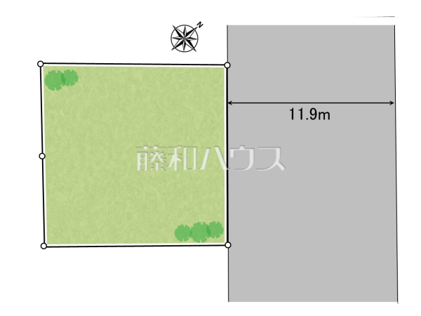 全体区画図　【八王子市狭間町】