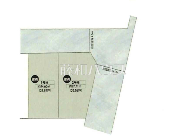 全体区画図　【福岡市東区和白丘２丁目】