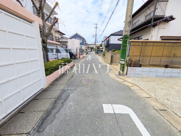 接道状況および現場風景　【福岡市西区上山門１丁目】