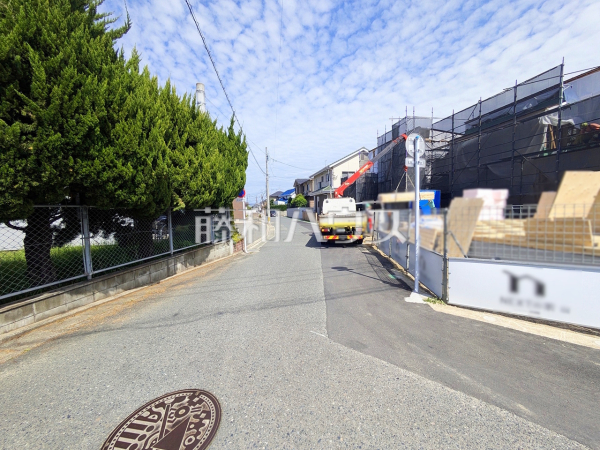 接道状況および現場風景　【福岡市早良区原８丁目】