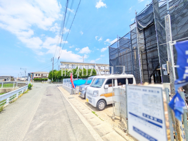 接道状況および現場風景　【福岡市早良区原８丁目】