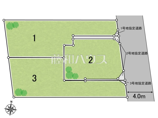 全体区画図　【西東京市南町４丁目】