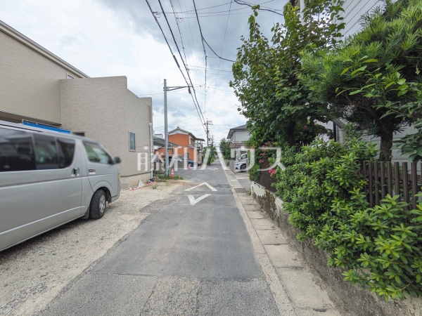 接道状況および現場風景　【名古屋市守山区大字中志段味字西原】