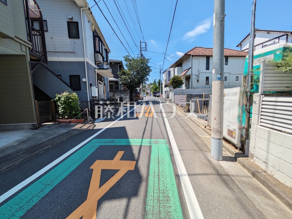 接道状況および現場風景　【中野区江古田２丁目】