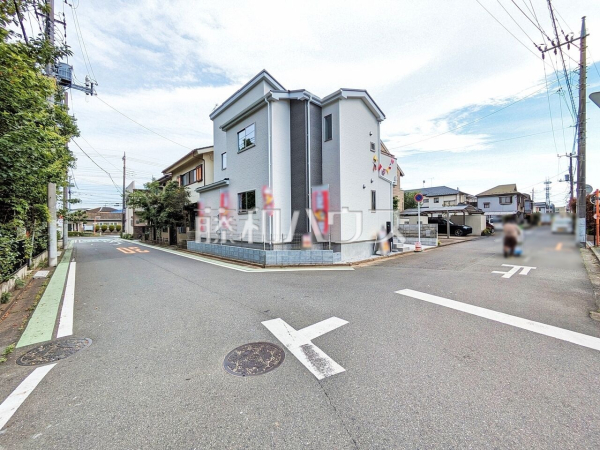 接道状況および現場風景　【所沢市けやき台１丁目】