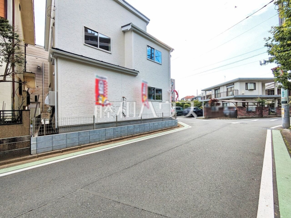 接道状況および現場風景　【所沢市けやき台１丁目】