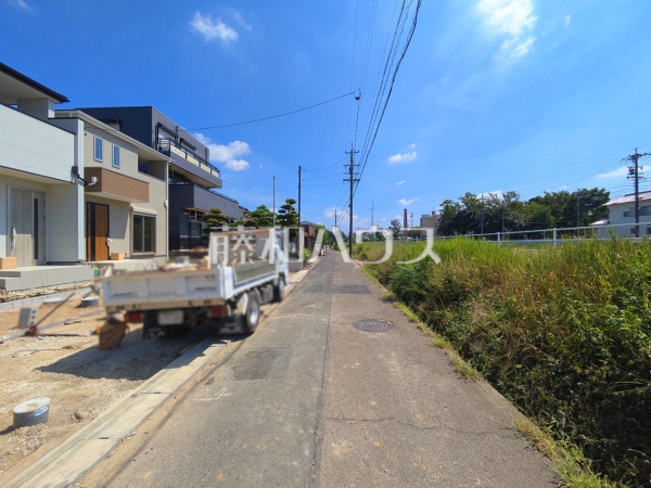 接道状況および現場風景　【春日井市柏井町７丁目】