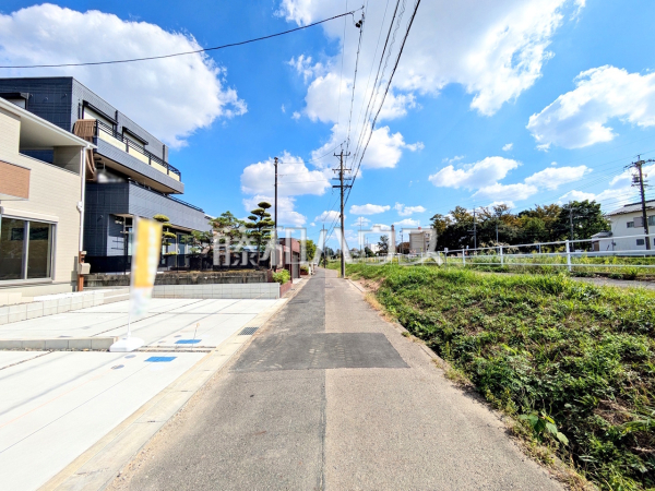 接道状況および現場風景　【春日井市柏井町７丁目】