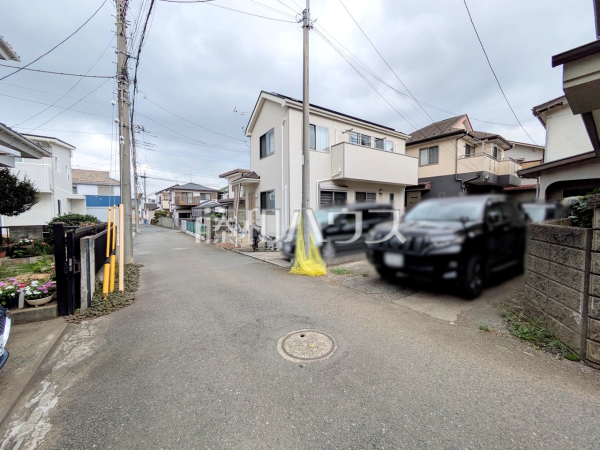 接道状況および現場風景　【所沢市大字牛沼】