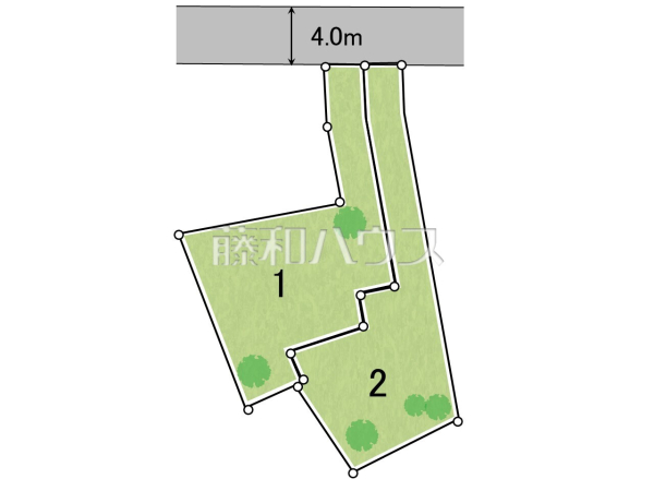 全体区画図　【昭島市松原町５丁目】