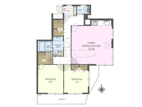 間取図　【サンシャイン志木】
