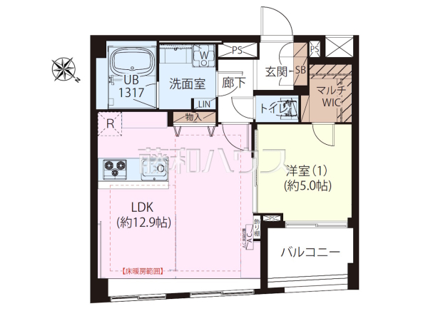 間取図　【イニシアイオ杉並和泉】