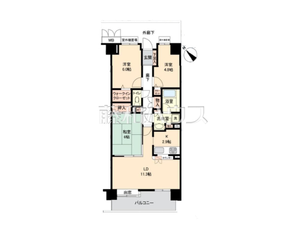 間取図　【多摩南平パークスクエア】