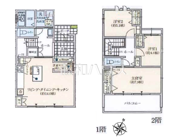 間取図　【清瀬市中里３丁目】
