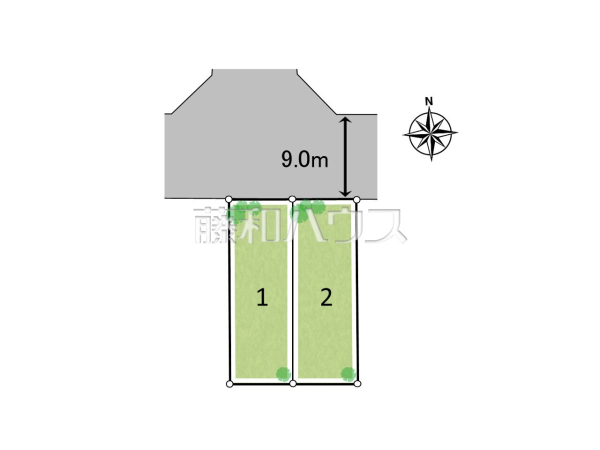 全体区画図　【東大和市仲原３丁目】