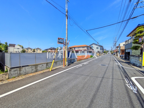 接道状況および現場風景　【立川市錦町５丁目】