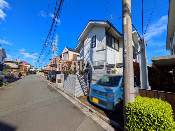 接道状況および現場風景　【三鷹市井の頭１丁目】