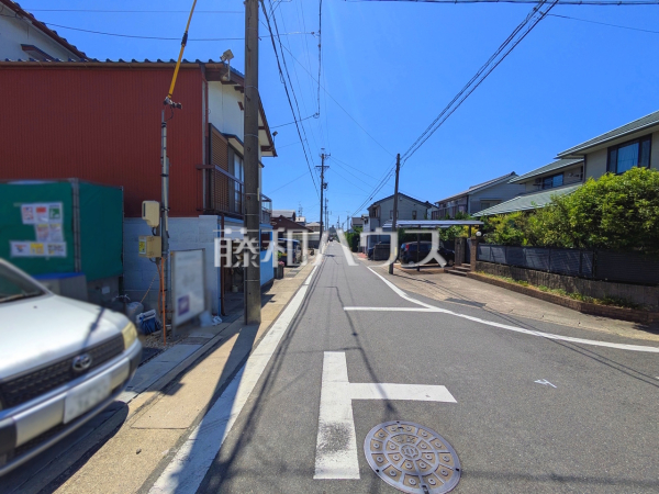 接道状況および現場風景　【名古屋市守山区白沢町】