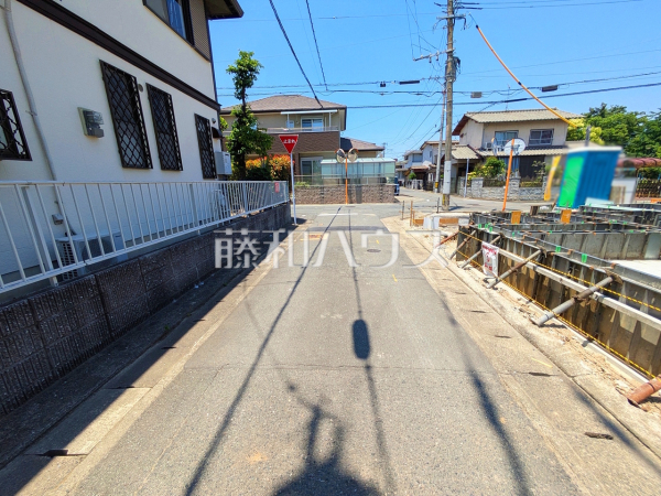 接道状況および現場風景　【福岡市博多区麦野２丁目】