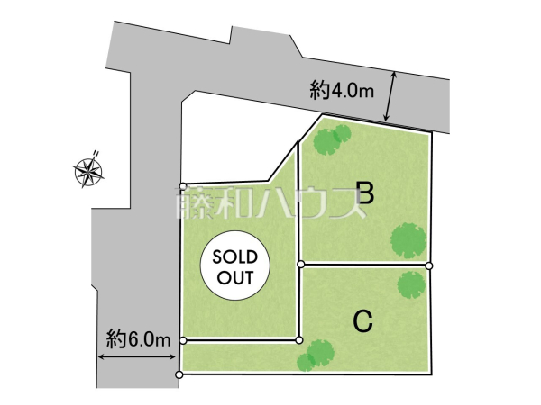 全体区画図　【東久留米市氷川台２丁目】