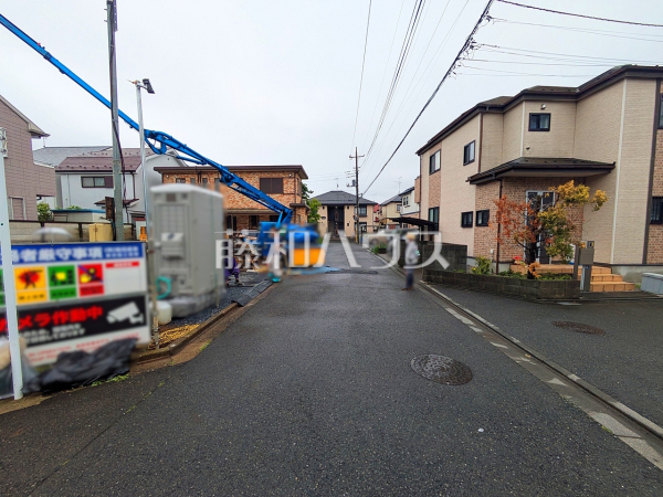 接道状況および現場風景　【東久留米市氷川台２丁目】