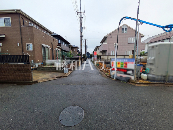 接道状況および現場風景　【東久留米市氷川台２丁目】