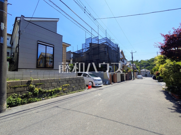 接道状況および現場風景　【八王子市長沼町】