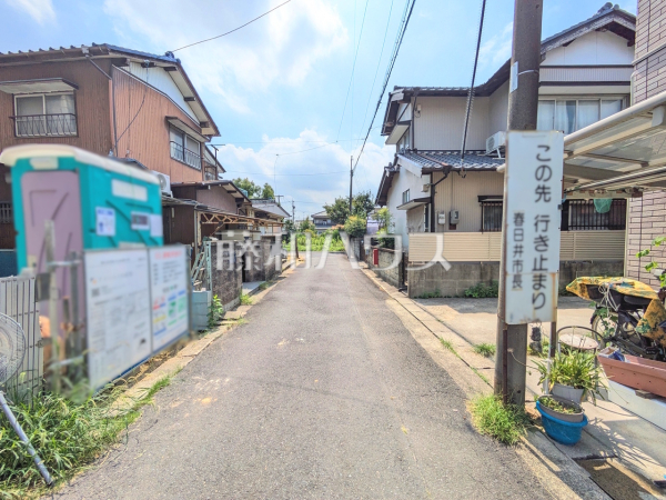 接道状況および現場風景　【春日井市牛山町】