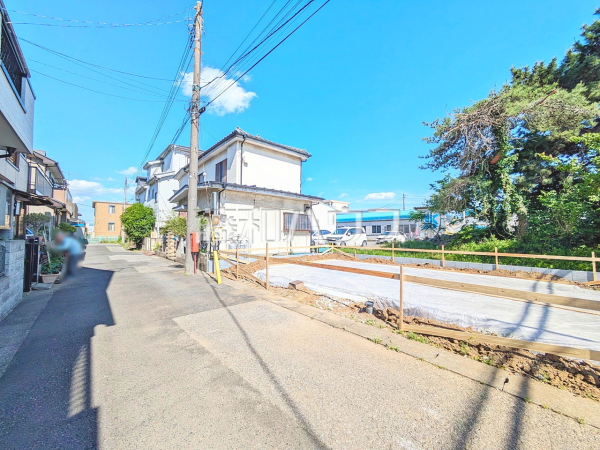 接道状況および現場風景　【志木市下宗岡４丁目】
