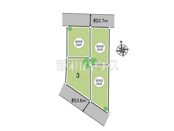 全体区画図　【世田谷区下馬１丁目】