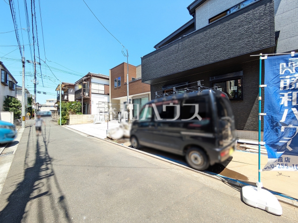 接道状況および現場風景　【富士見市鶴瀬西３丁目】