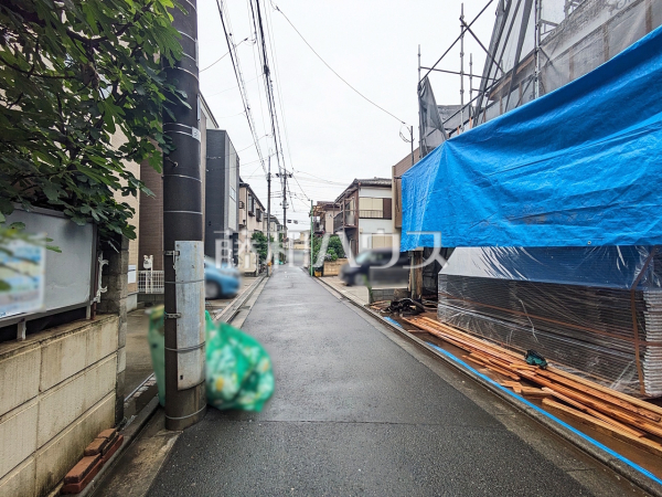 接道状況および現場風景　【富士見市鶴瀬西３丁目】