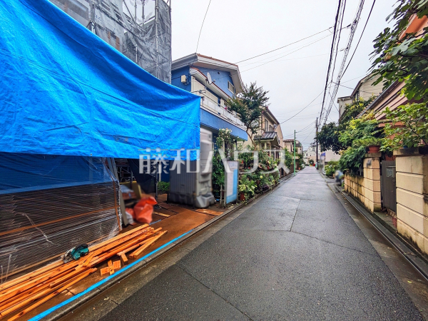 接道状況および現場風景　【富士見市鶴瀬西３丁目】