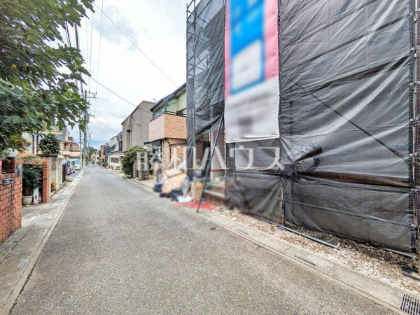 接道状況および現場風景　【富士見市水谷東２丁目】
