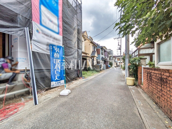 接道状況および現場風景　【富士見市水谷東２丁目】