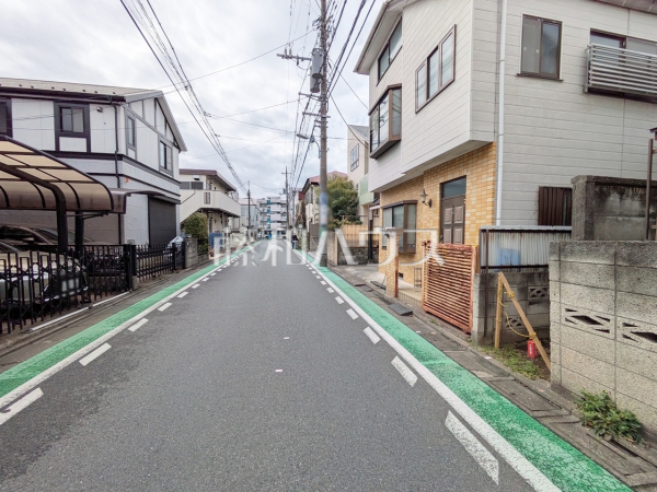 接道状況および現場風景　【杉並区宮前３丁目】