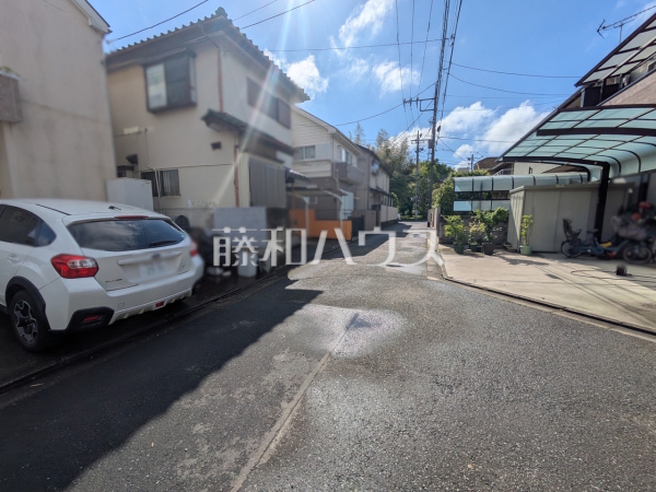 接道状況および現場風景　【小金井市中町１丁目】