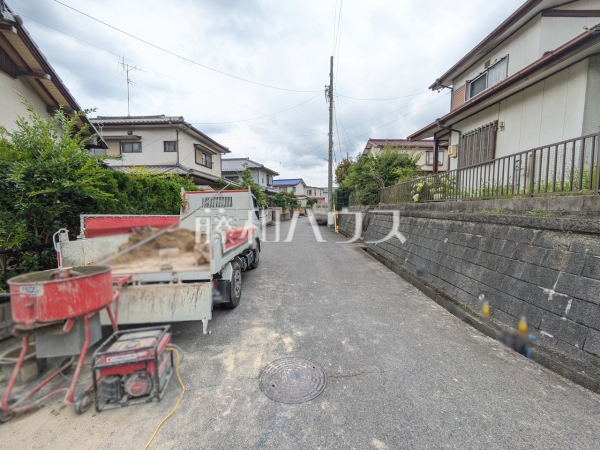 接道状況および現場風景　【春日井市神屋町】