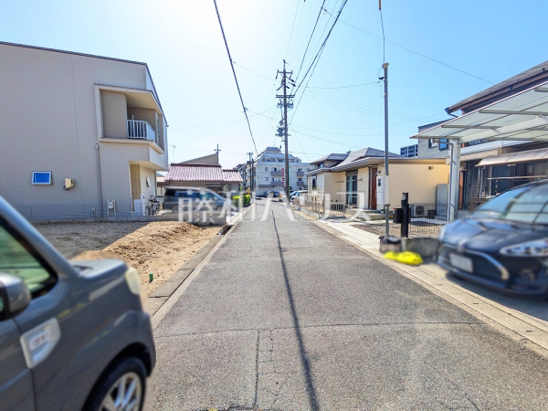 接道状況および現場風景　【名古屋市守山区西新】