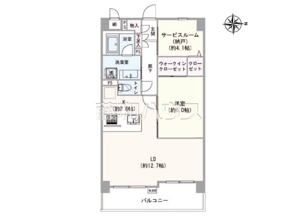間取図　【ライオンズマンション府中是政】