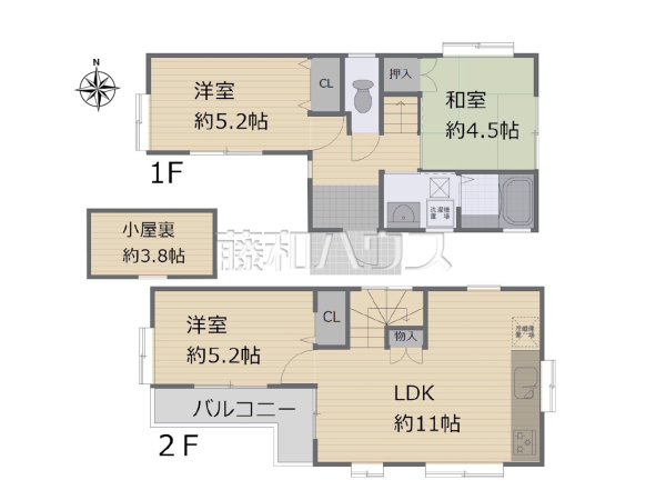 間取図　【東村山市萩山町１丁目】