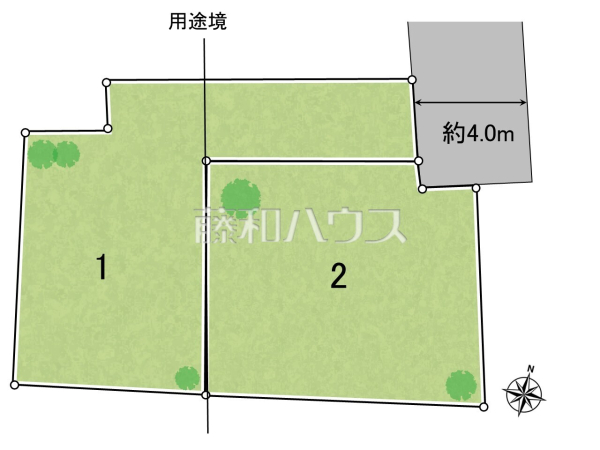 全体区画図　【練馬区石神井台５丁目】
