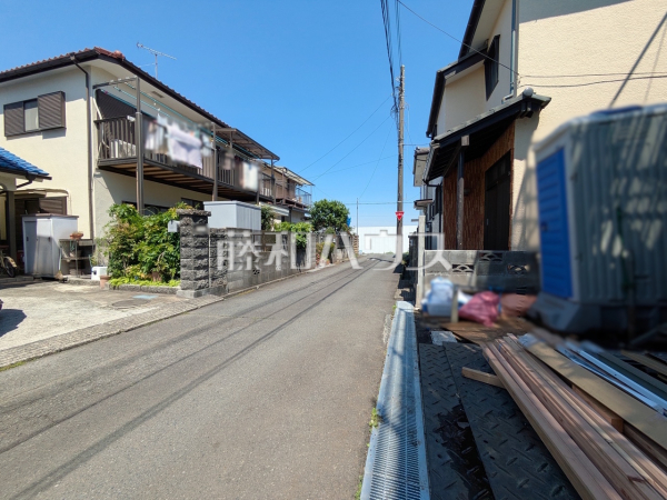 接道状況および現場風景　【日野市日野台４丁目】