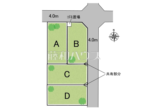 全体区画図　【富士見市水谷東１丁目】